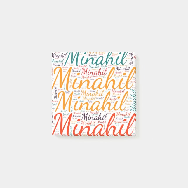 Notas Post-it® Minahil (Anverso)