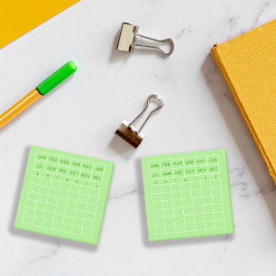Notas Post-it® Mini calendario de planeador mensual Minimalista L