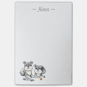 Notas Post-it® Mini libreta del Schnauzer