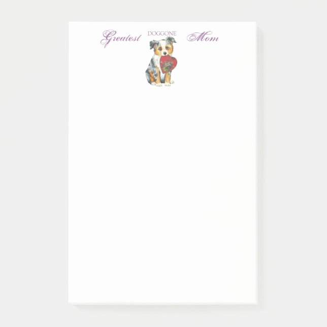 Notas Post-it® Mini Pastor de Corazón Americano (Anverso)