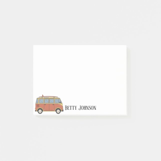 Notas Post-it® Mini Van (Anverso)