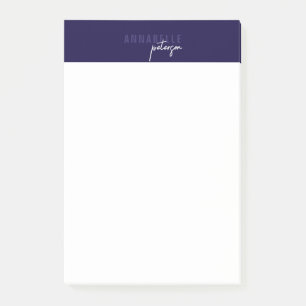 Notas Post-it® Minimal moderno y profesional azul simple