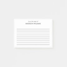 Minimal Stylish Trendy Modern Post-it Notes