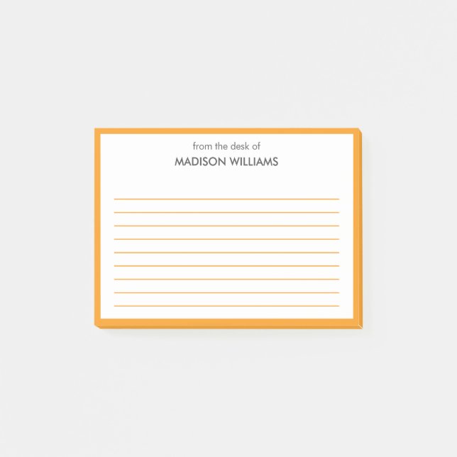 Notas Post-it® Minimal Stylish Trendy Modern Post-it Notes (Anverso)