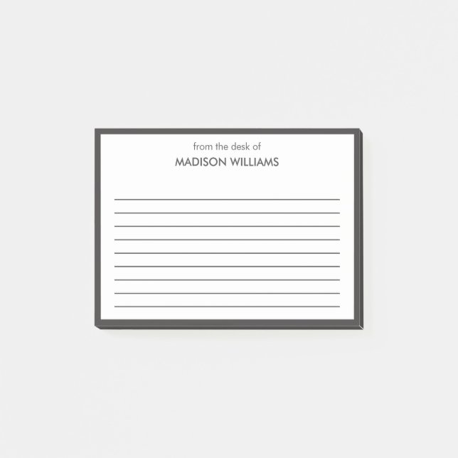 Notas Post-it® Minimal Stylish Trendy Modern Post-it Notes (Anverso)