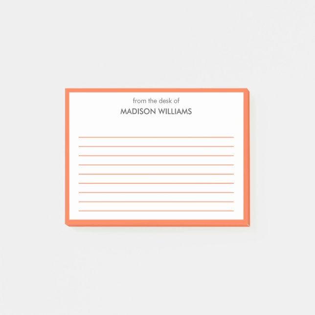 Notas Post-it® Minimal Stylish Trendy Modern Post-it Notes (Anverso)