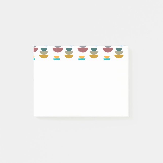 Notas Post-it® Minimalismo brillante moderno de mediados del sigl (Anverso)