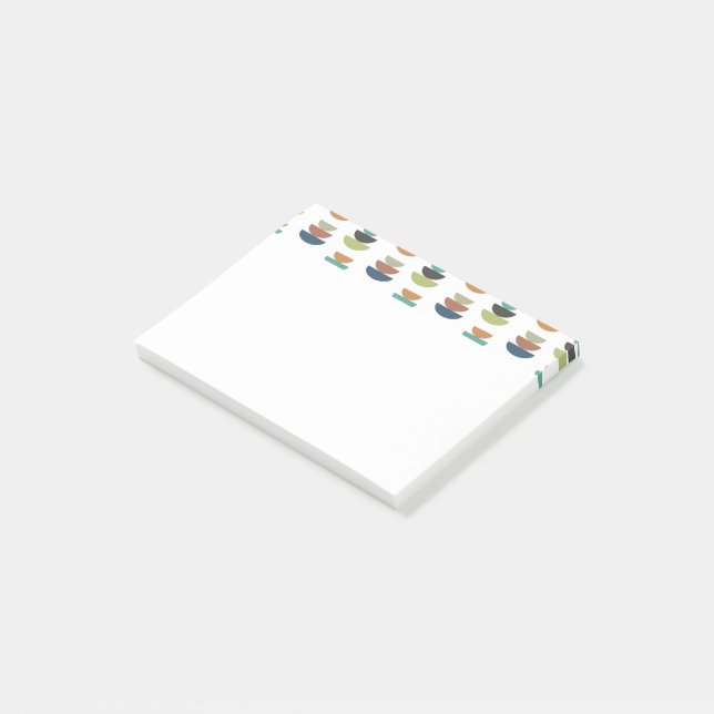 Notas Post-it® Minimalismo Moderno de Mitad de Siglo  (En perspectiva)