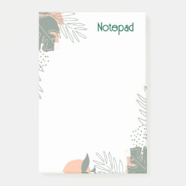 Notas Post-it® Minimalist plant paper notebook
