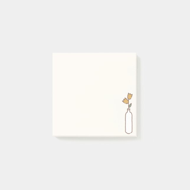 Notas Post-it® Minimalist Tulip Vase (Anverso)