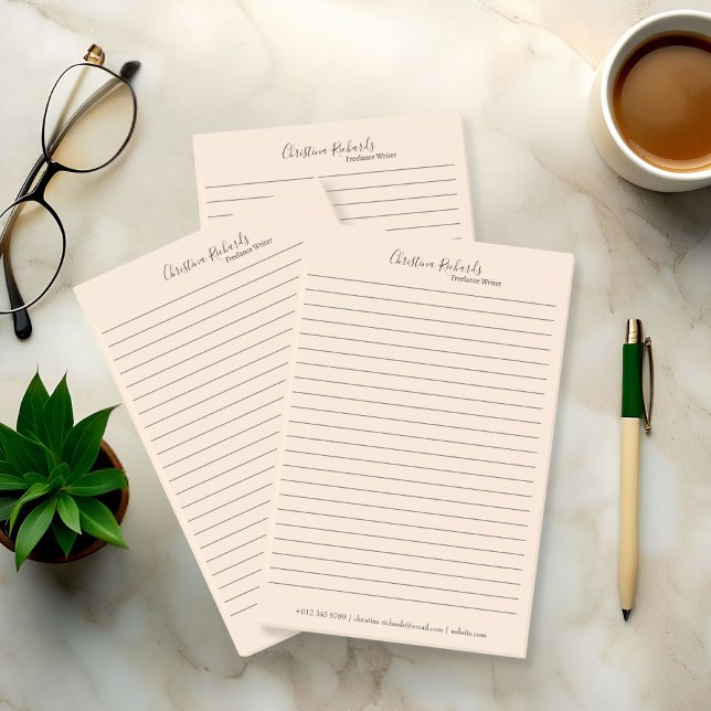 Notas Post-it® Minimalista beige de estilo (Subido por el creador)