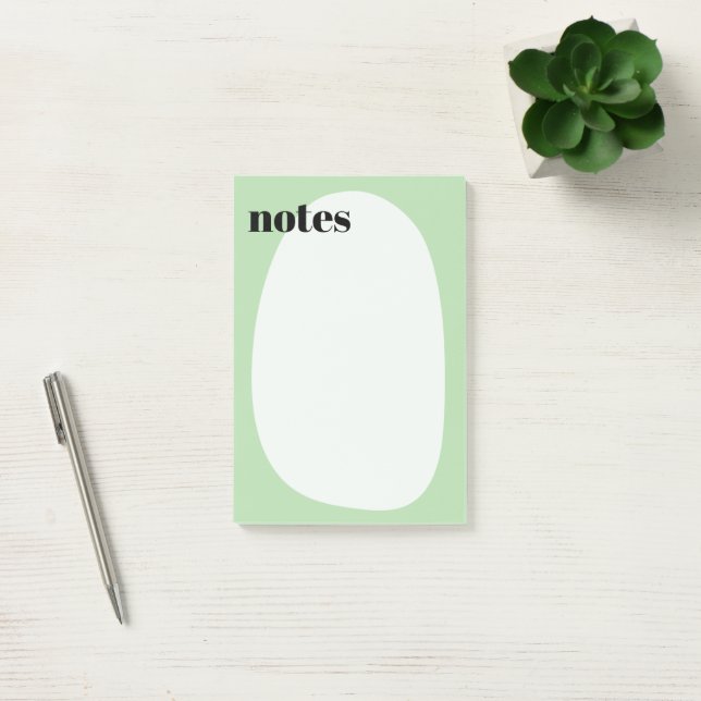 Notas Post-it® Minimalista Boho Light Green Bold (Oficina)