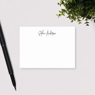 Notas Post-it® Minimalista de escritura moderna y personalizada