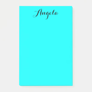 Notas Post-it® Minimalista Moderno Personalizado Aqua