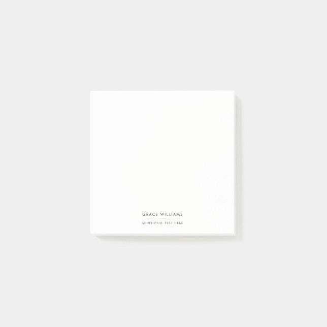 Notas Post-it® Minimalista Moderno Profesional (Anverso)