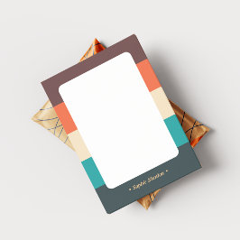 Notas Post-it® Minimalista Moderno Retro Abstracto Script Bloques