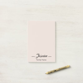 Notas Post-it® Minimalista moderno rosa Rubor