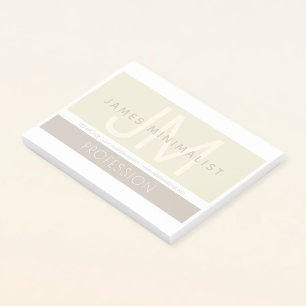 Notas Post-it® Minimalista moderno   Tonos de la Tierra de los to