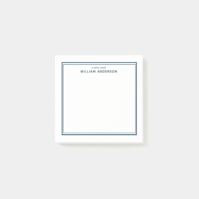 Notas Post-it® Minimalista personalizado (Anverso)