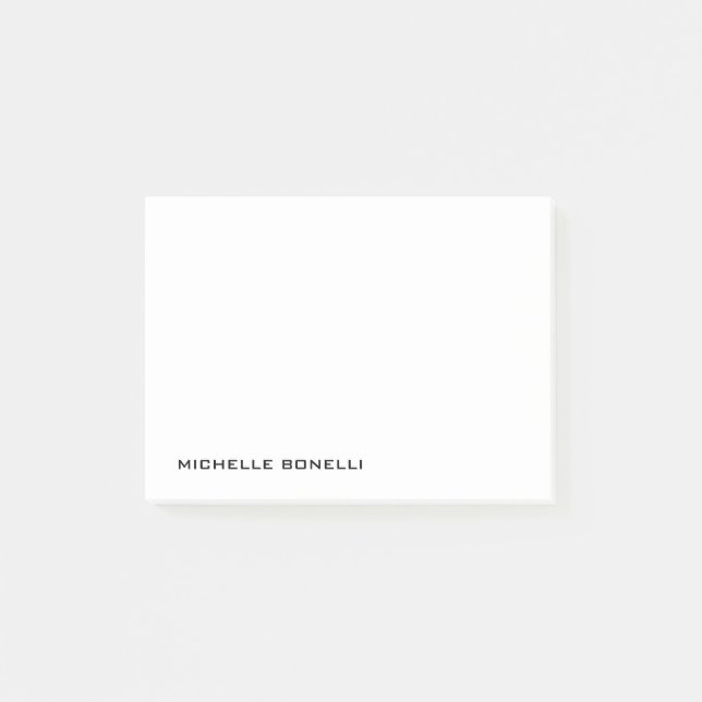 Notas Post-it® Minimalista Profesional Moderno (Anverso)