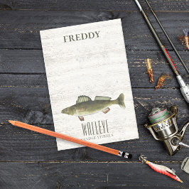 Notas Post-it® Minimalista Verde Moderno Walleye Personalizado