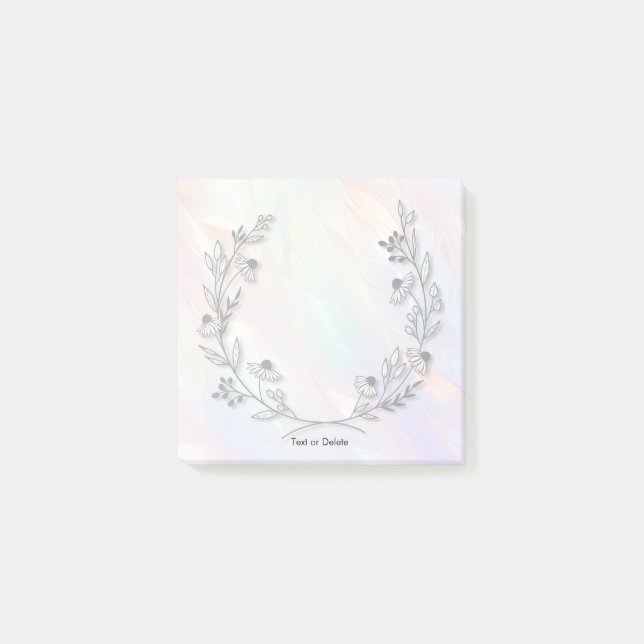 Notas Post-it® Mínimo Flower Post it Notes (Anverso)