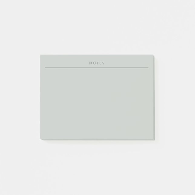 Notas Post-it® Mínimo Sage Green Memo Planner Post-it (Anverso)
