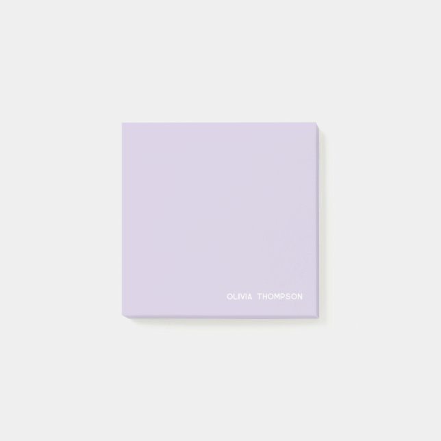 Notas Post-it® Minitorrita de nombre púrpura (Anverso)