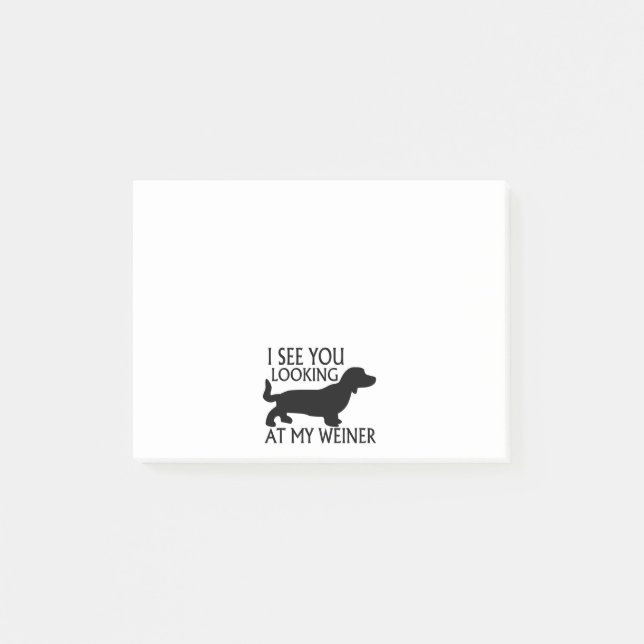 Notas Post-it® Mirada de mi Weiner (Anverso)