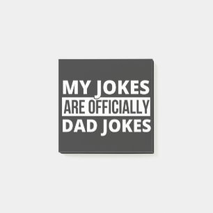 Notas Post-it® mis chistes son chistes de papá
