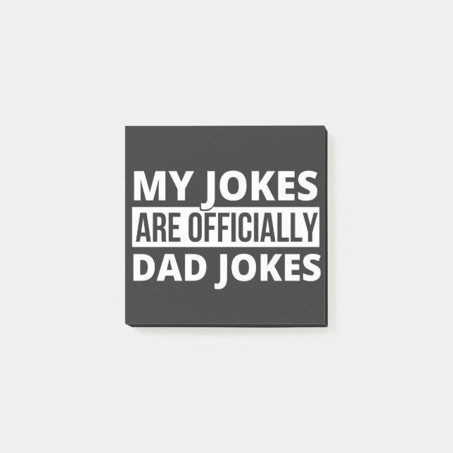 Notas Post-it® mis chistes son chistes de papá (Anverso)