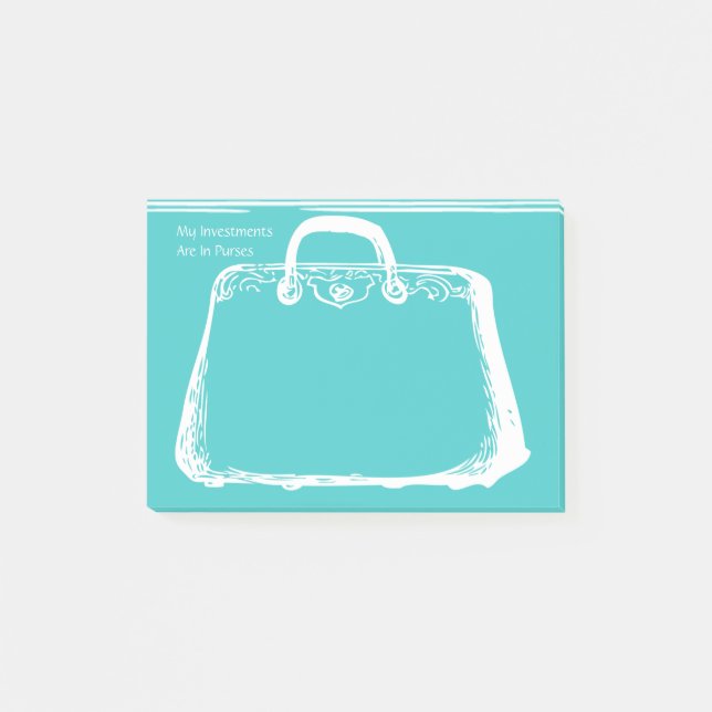 Notas Post-it® Mis inversiones están en monederos (Anverso)