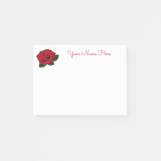 Notas Post-it® Miss América Red Rose Post-it-Notes (Anverso)