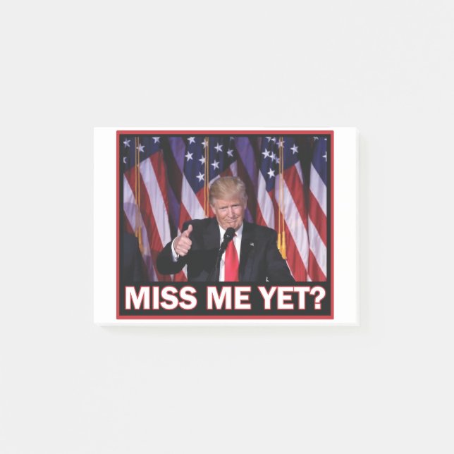 Notas Post-it® Miss yo y Trump (Anverso)