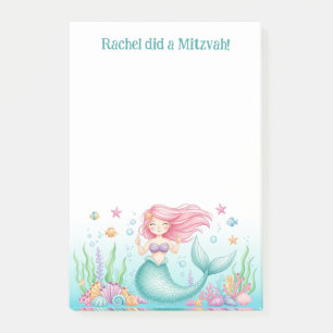 Notas Post-it® Mizvah personalizada de la Sirena