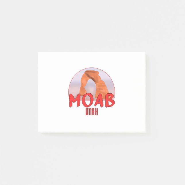 Notas Post-it® Moab Utah Delicate Arch (Anverso)