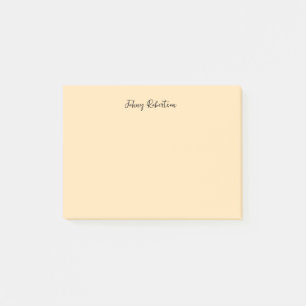Notas Post-it® Mocasin Peachy Yellow Plain Elegant Profesional