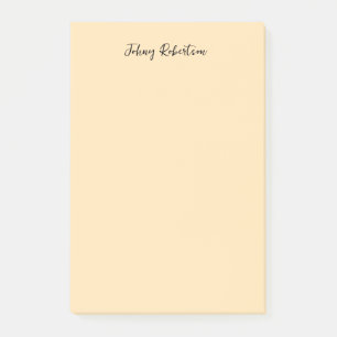 Notas Post-it® Mocasin Peachy Yellow Plain Elegant Profesional