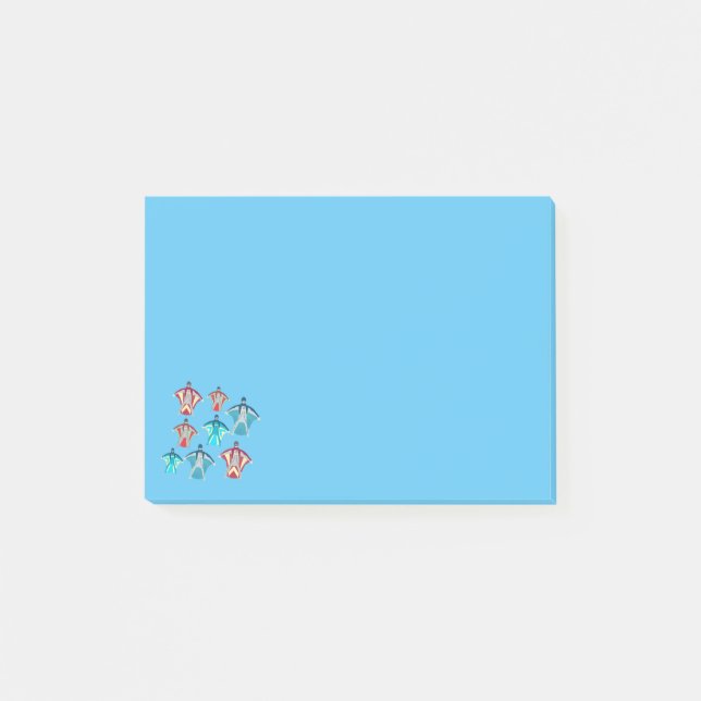 Notas Post-it® Moda de aleta Skydiving Tema (Anverso)