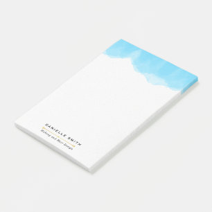 Notas Post-it® Moda de color azul moderno