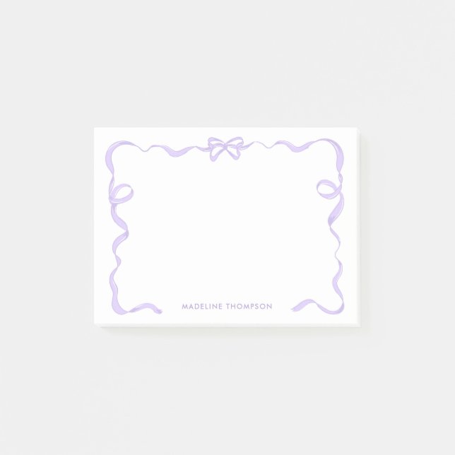 Notas Post-it® Moda Girly Violet Purple Lavender Cinta Cinta Cint (Anverso)