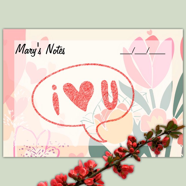 Notas Post-it® Moda suave Floral, rosa, verde y amarillo 4" x 3" (Subido por el creador)