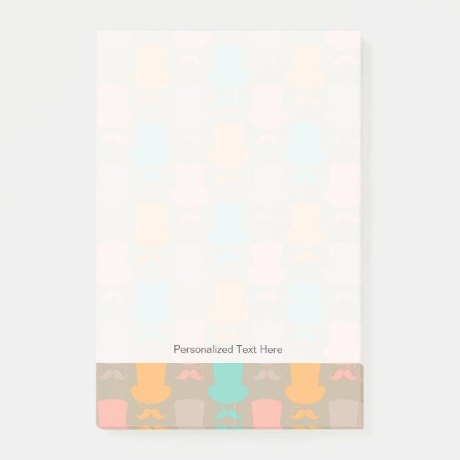 Notas Post-it® Modelo 2 del bigote (Anverso)