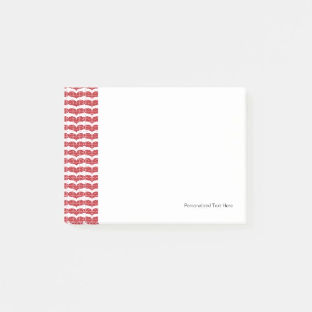 Notas Post-it® Modelo 2 del corazón (Anverso)