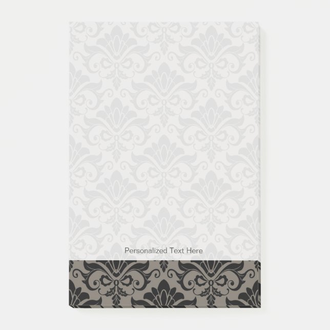 Notas Post-it® Modelo 2 del damasco (Anverso)