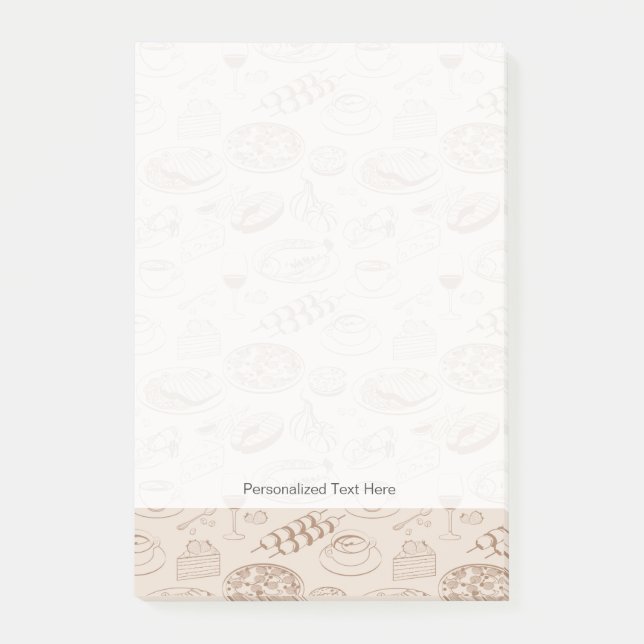 Notas Post-it® Modelo 3 de la comida (Anverso)