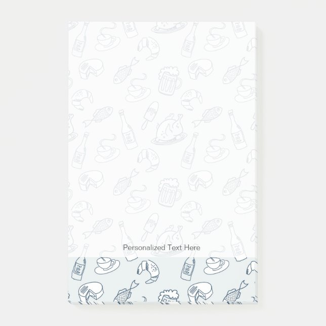 Notas Post-it® Modelo 3 de la comida (Anverso)