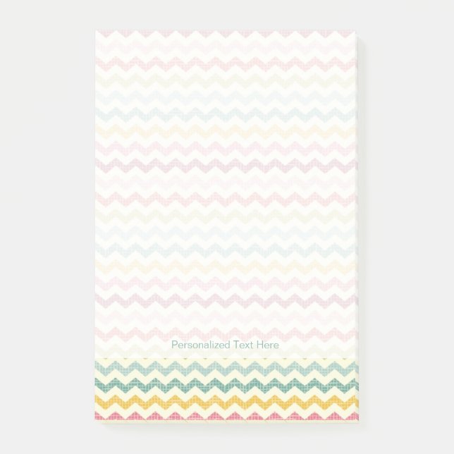 Notas Post-it® Modelo 4 de Chevron (Anverso)
