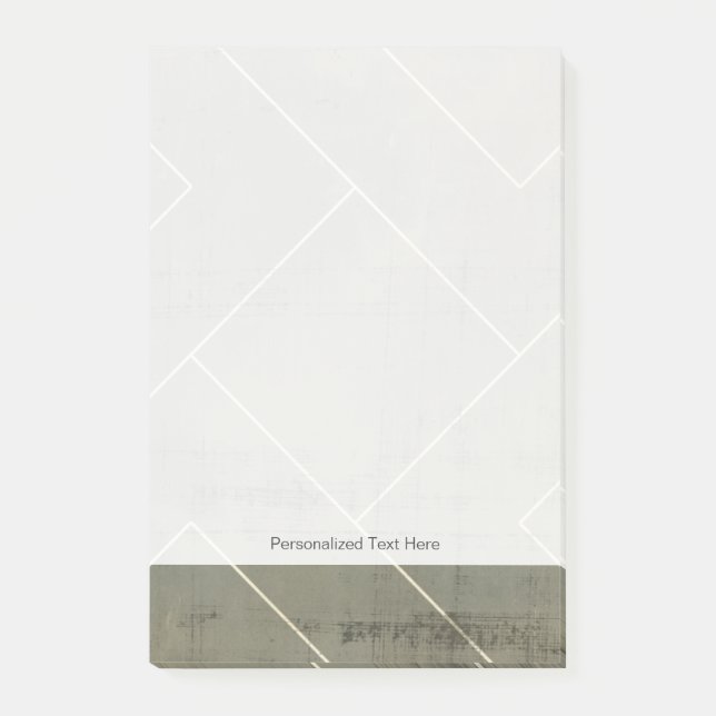 Notas Post-it® Modelo abstracto con formas geométricas (Anverso)