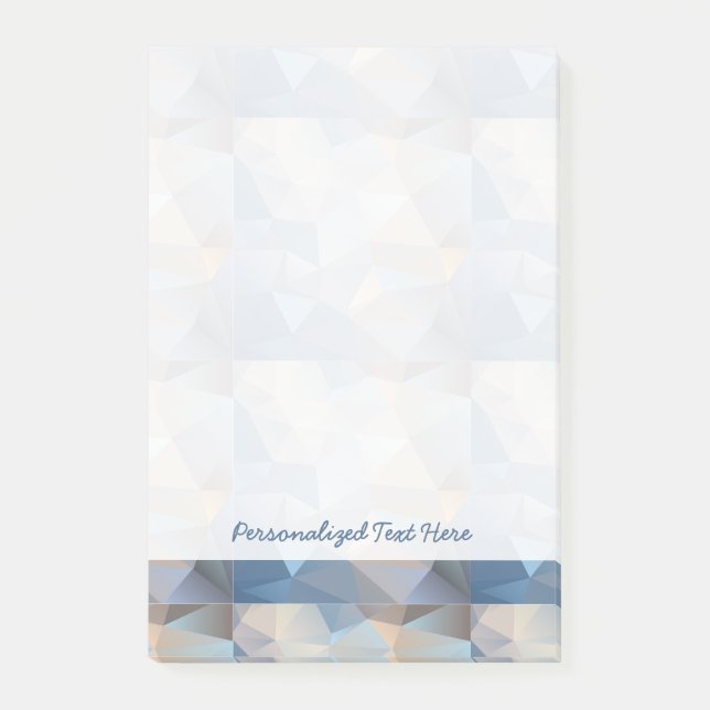 Notas Post-it® Modelo abstracto fresco del triángulo (Anverso)